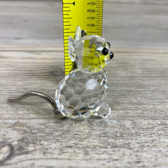 Swarovski Crystal Cat 1980s Figurine With
Wire Tail, Retired in Original Box. - Picture 13 of 14